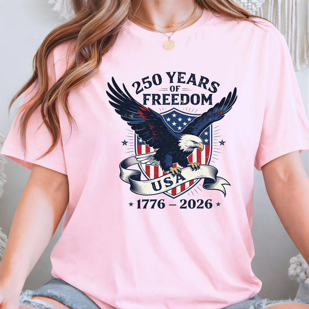 America 250 Eagle Patriotic T-Shirt, Sweatshirt & Hoodie – 1776–2026