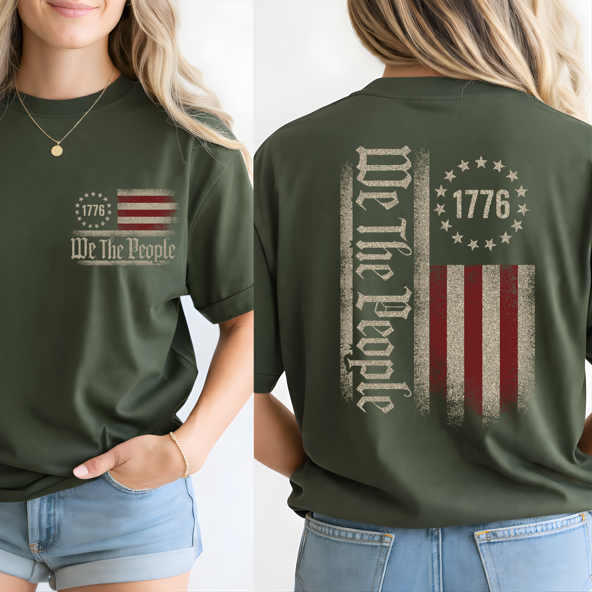 We The People 1776 Patriotic Shirt, Sweatshirt & Hoodie
