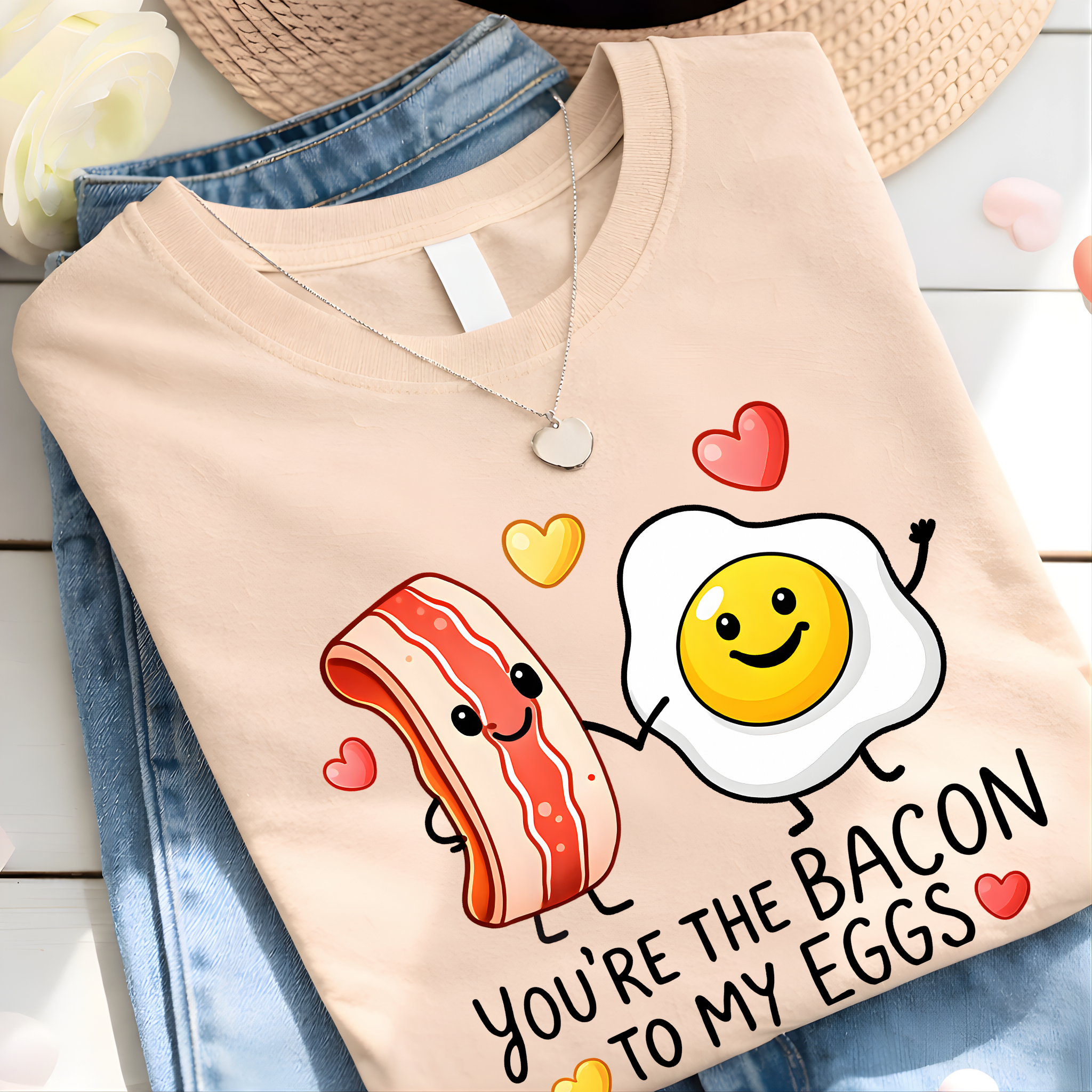 You’re The Bacon To My Eggs Valentine Shirt, Women's Valentine Sweatshirt & Hoodie