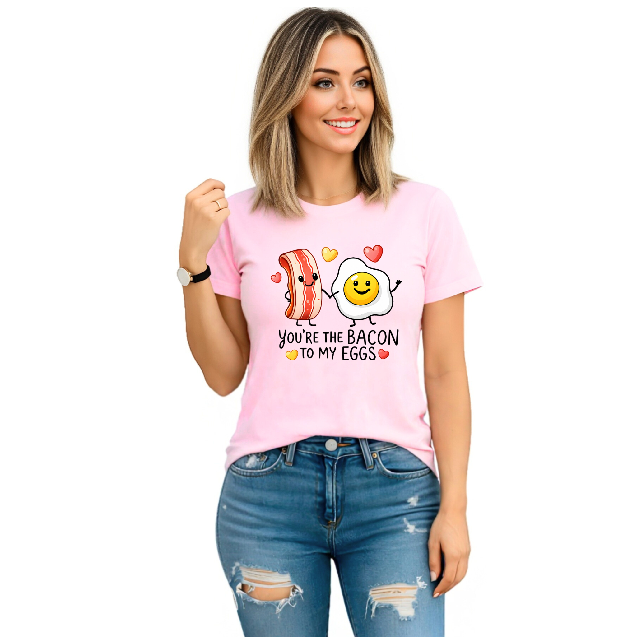 You’re The Bacon To My Eggs Valentine Shirt, Women's Valentine Sweatshirt & Hoodie