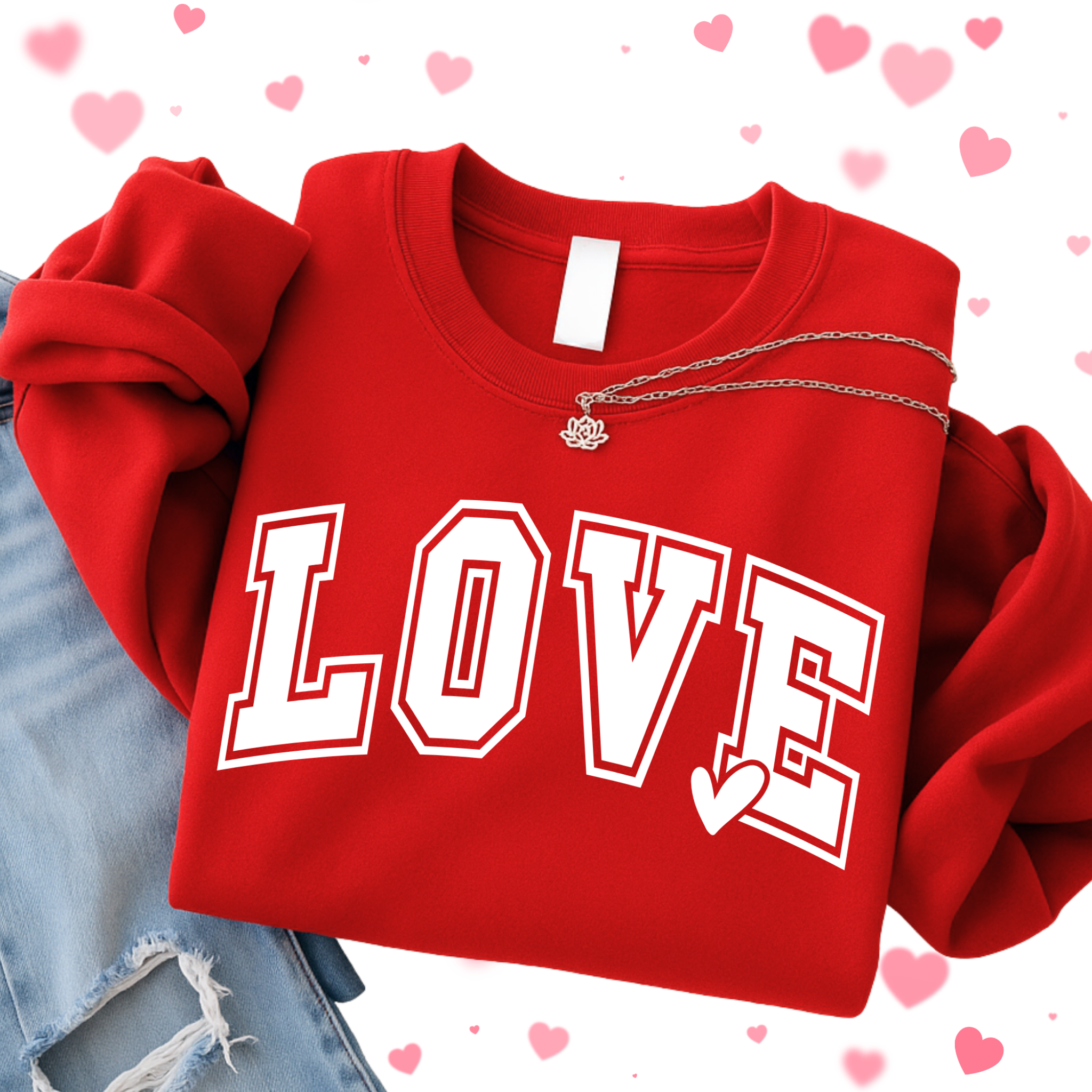LOVE Graphic T-Shirt, Sweatshirt & Hoodie – Women’s Valentine’s Day Top