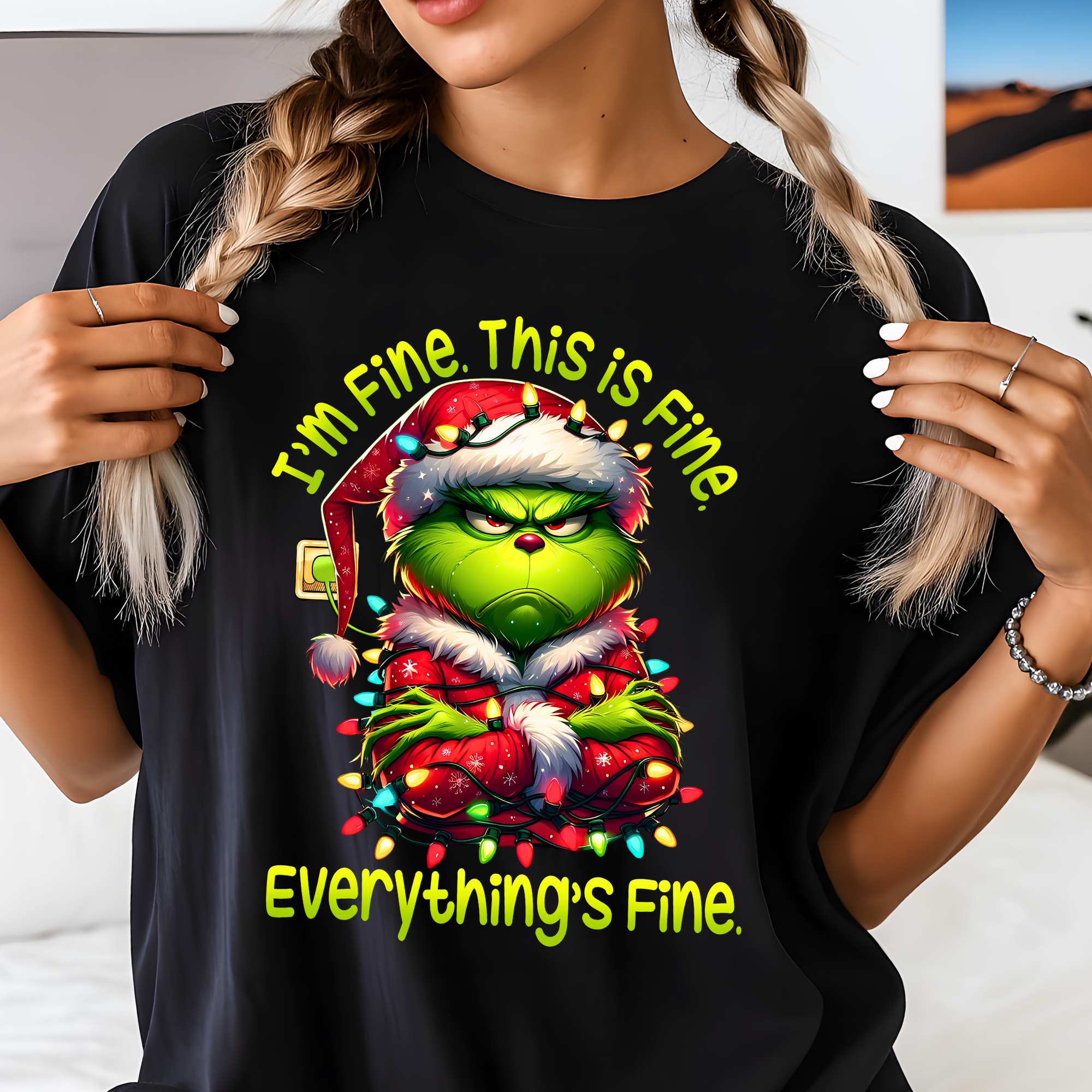 I’m Fine Christmas Graphic Tee or Sweatshirt – Limited Release