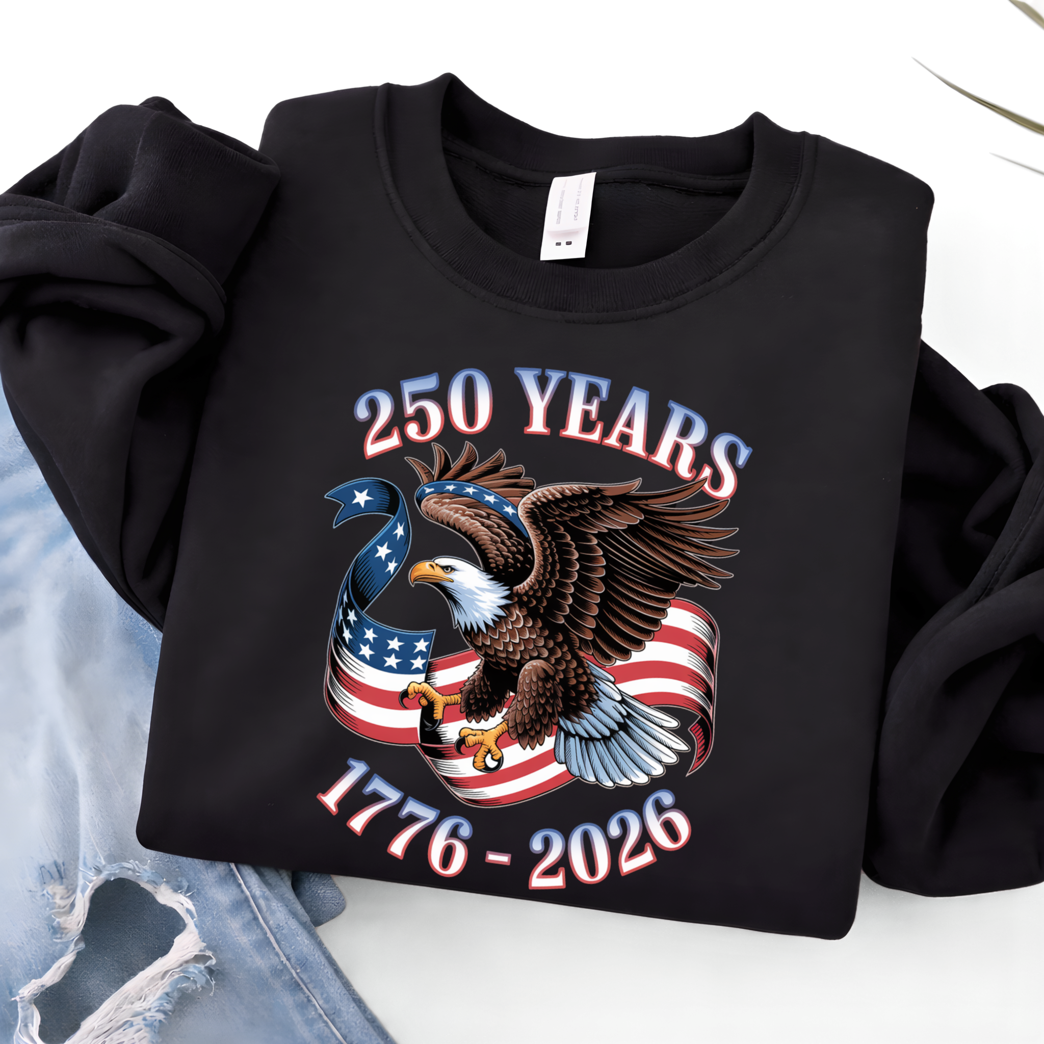 250 Years Strong – Women's Patriotic Eagle Tee, Sweatshirt & Hoodie