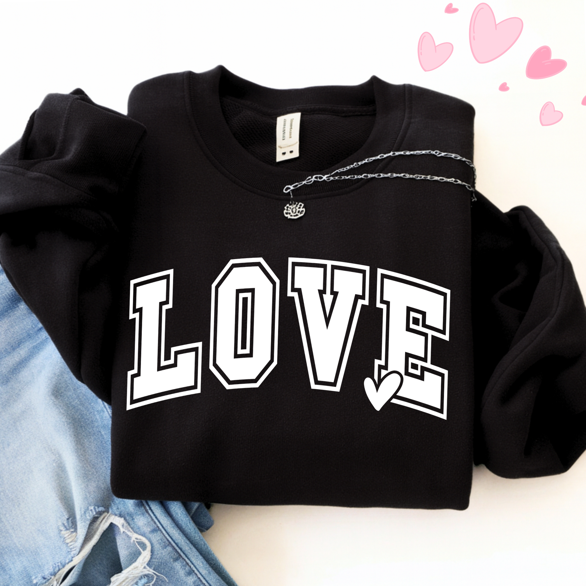 LOVE Graphic T-Shirt, Sweatshirt & Hoodie – Women’s Valentine’s Day Top