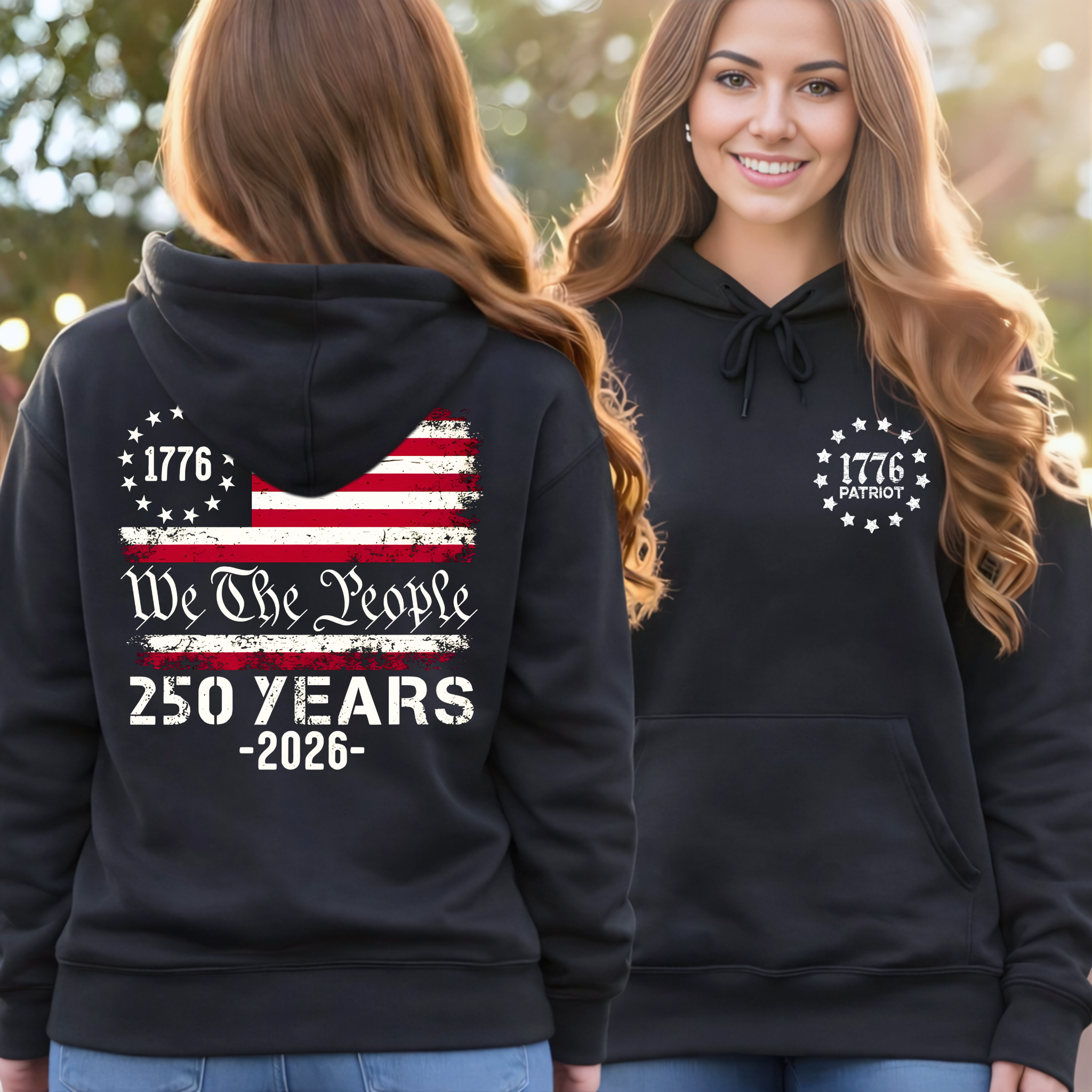 We The People 250 Years Patriotic Shirt for Women