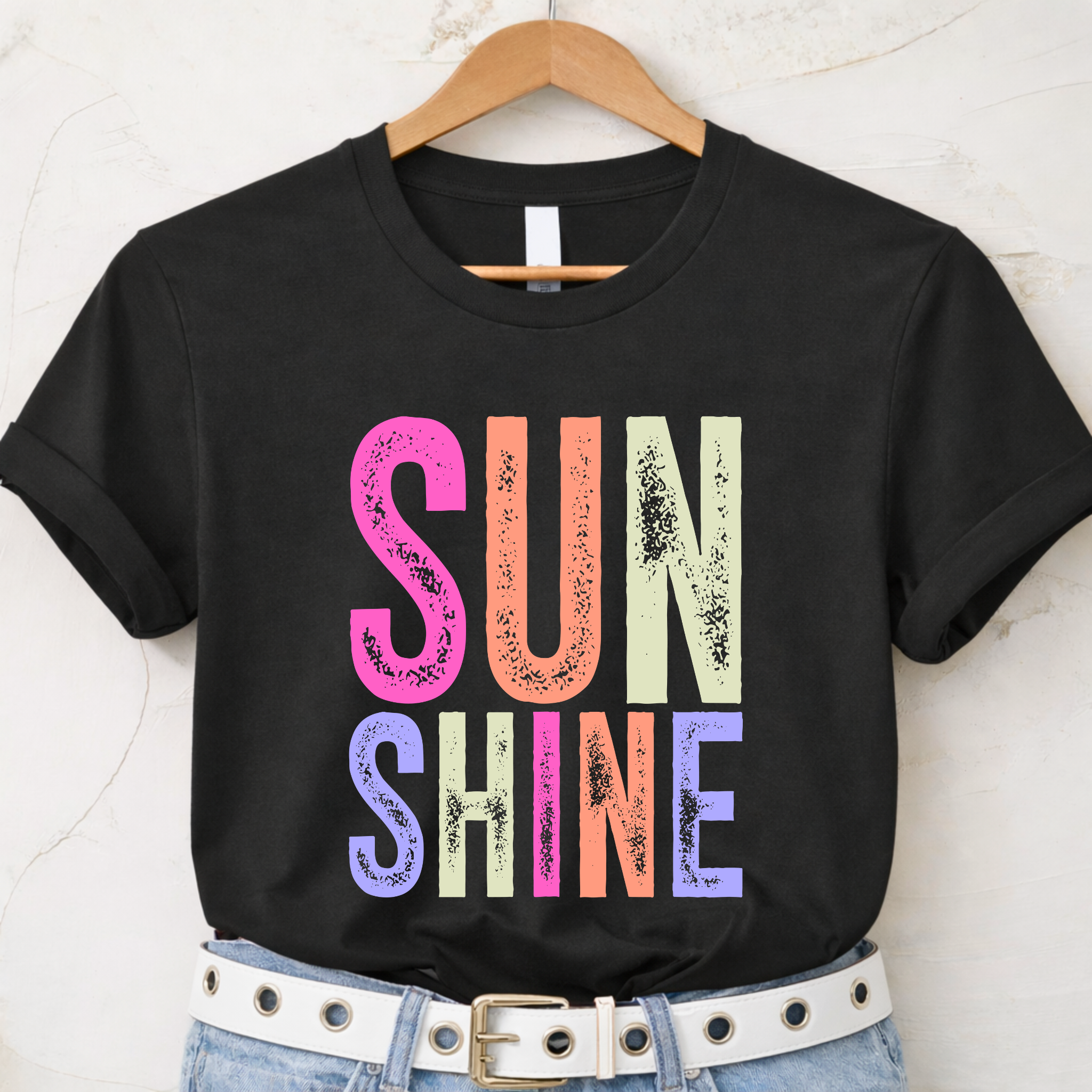 Sun Shine Graphic T-Shirt – Colorful Summer Shirt for Women