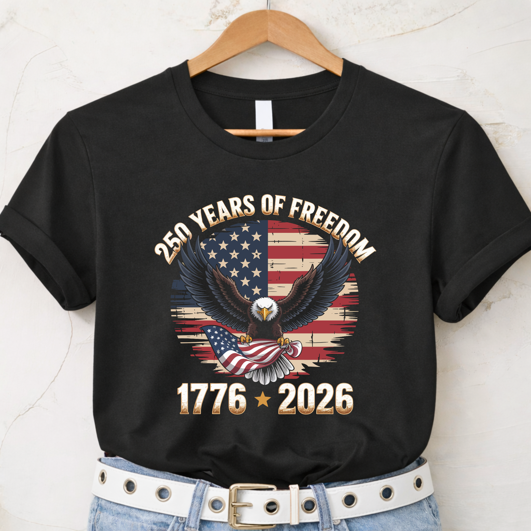 America 250 Women’s Patriotic Shirt | 1776–2026