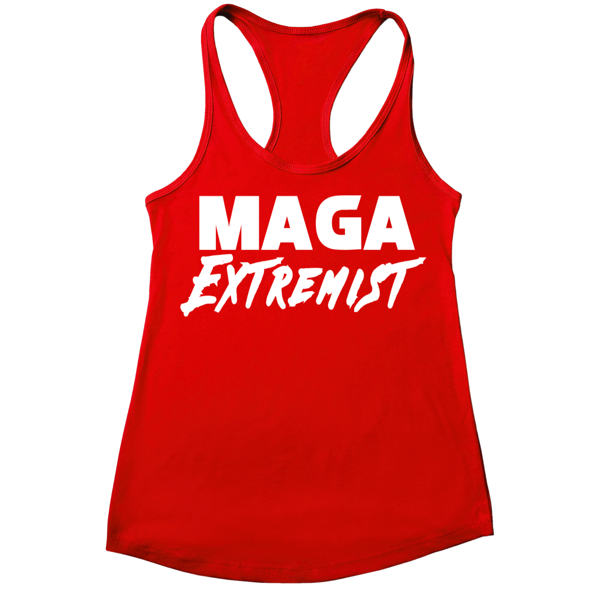 MAGA Extremist Tank Top – Women's Racerback Graphic Tank