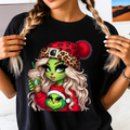Boujee Green Girl Christmas – Cute Holiday Graphic Tee, Sweatshirt & Hoodie