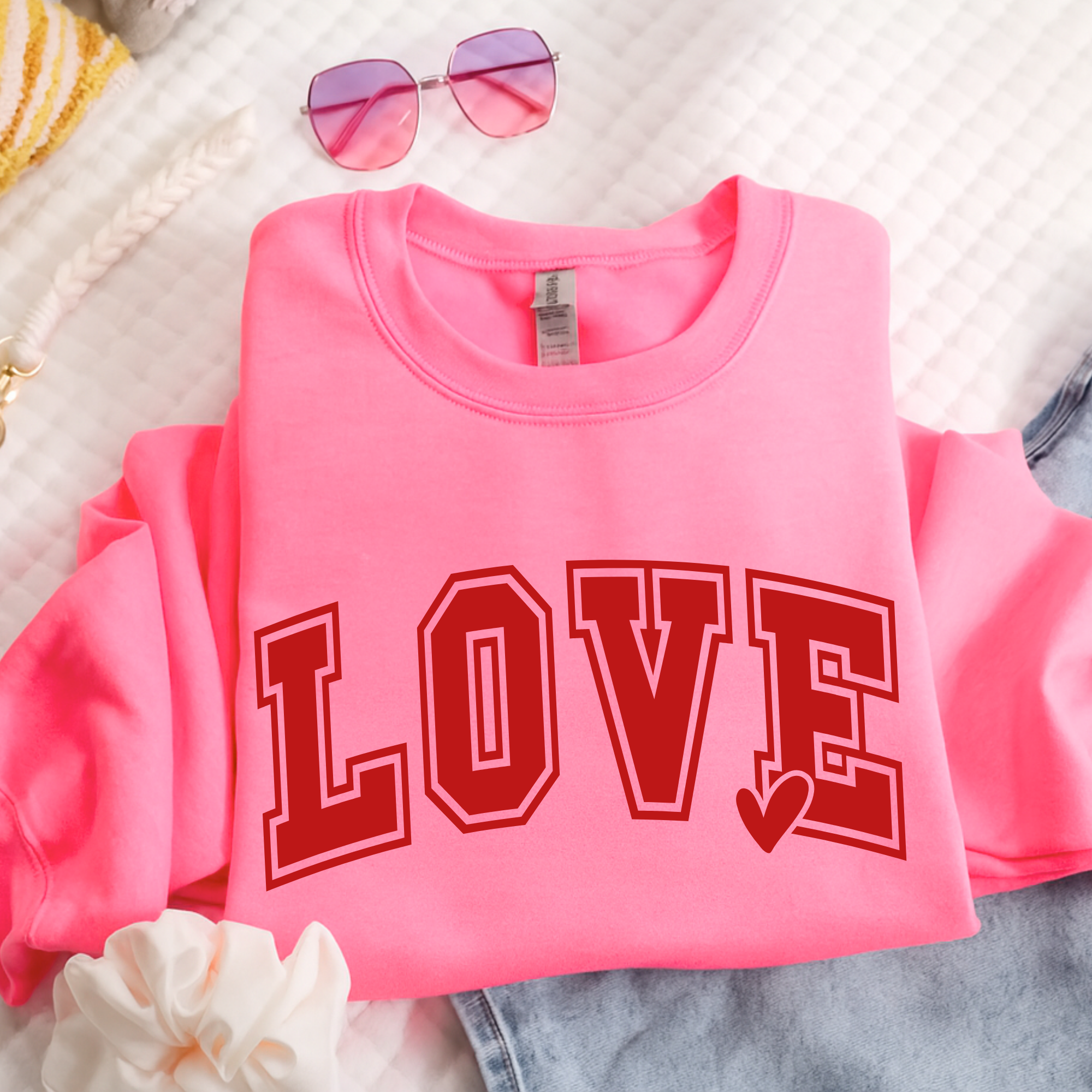 LOVE Graphic T-Shirt, Sweatshirt & Hoodie – Women’s Valentine’s Day Top