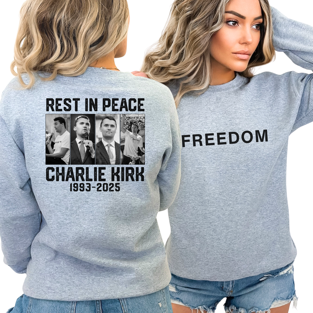 Charlie Kirk Women’s  Freedom T-Shirt | Memorial T-Shirt