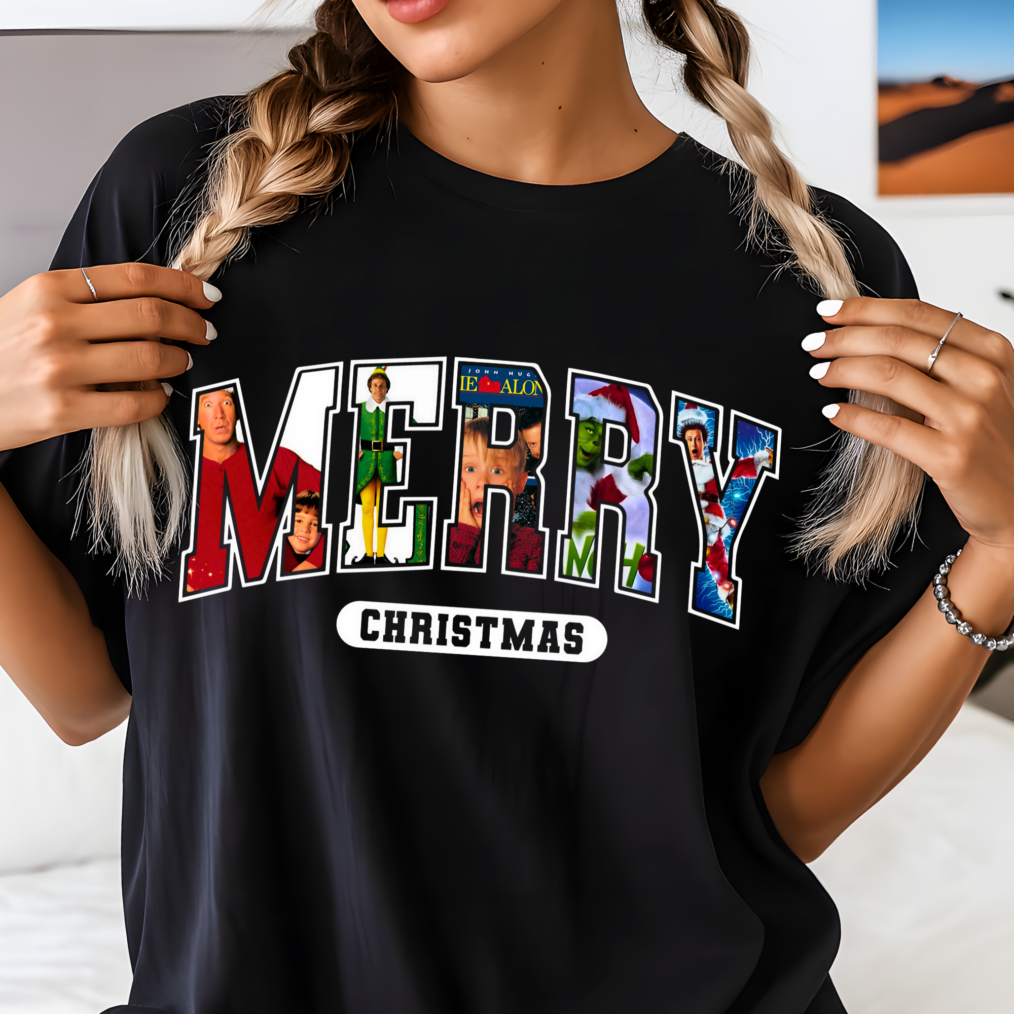 Christmas Movies “MERRY Christmas” – Unisex Shirt, Sweatshirt & Hoodie