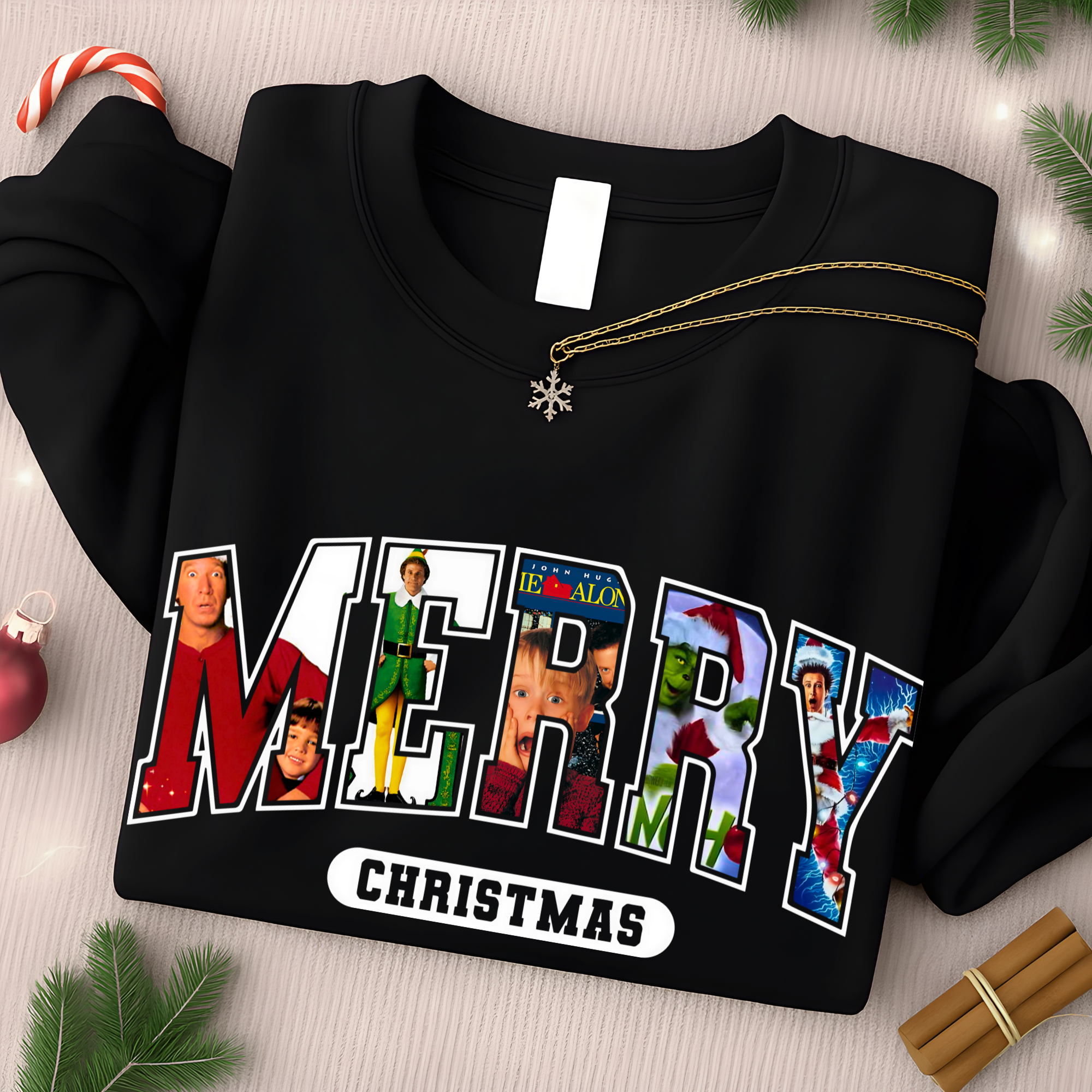 Christmas Movies “MERRY Christmas” – Unisex Shirt, Sweatshirt & Hoodie