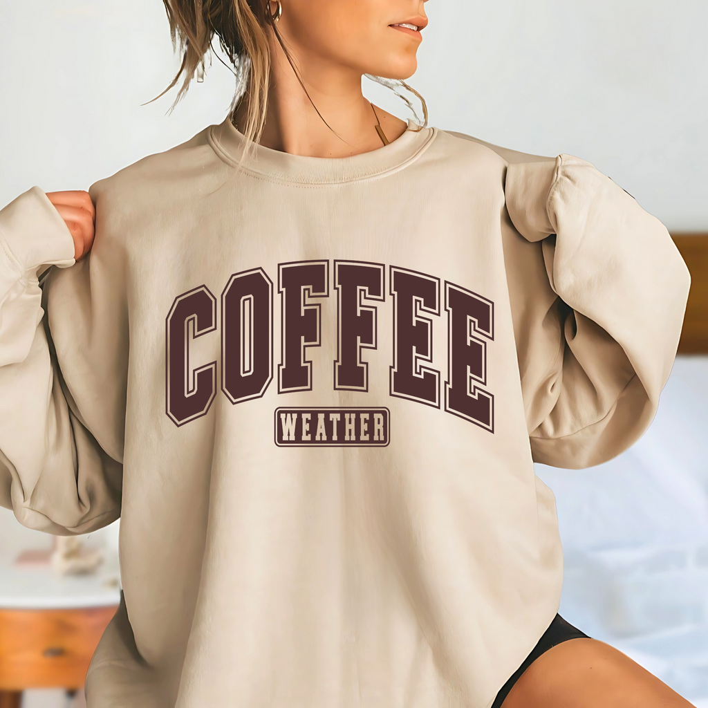 Coffee Weather Sweatshirt – Cozy Fall Crewneck for Coffee Lovers
