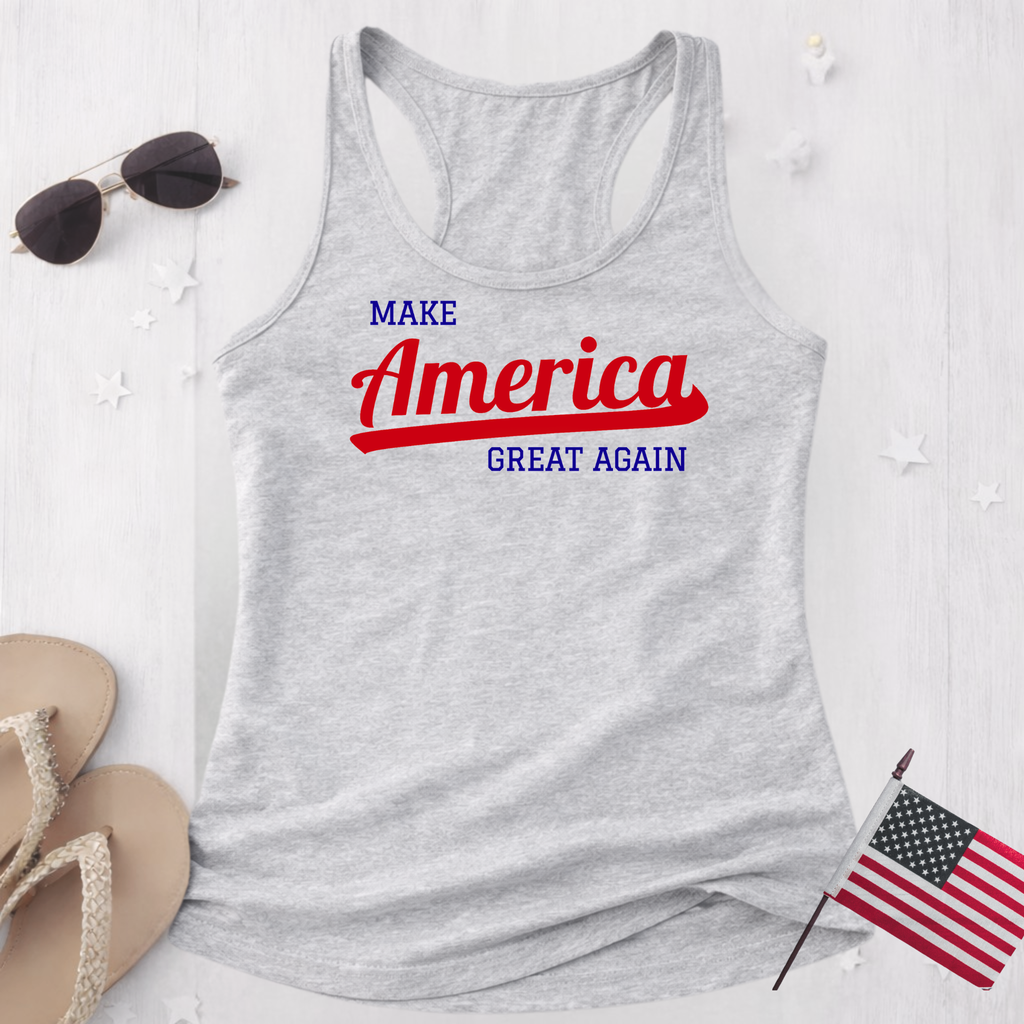 Patriotic USA Freedom Tank Top – Women's Racerback