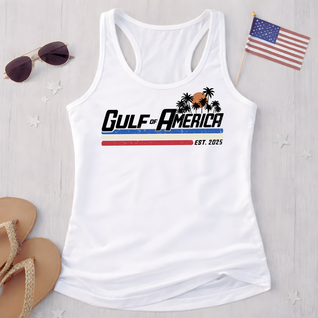 Patriotic Sunset Beach Tank Top – Women's Racerback