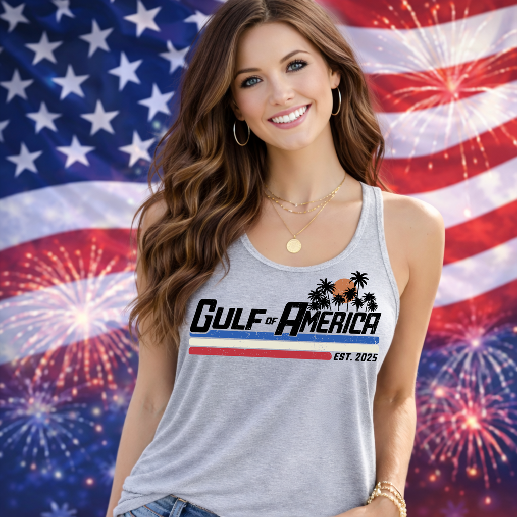 Patriotic Sunset Beach Tank Top – Women's Racerback