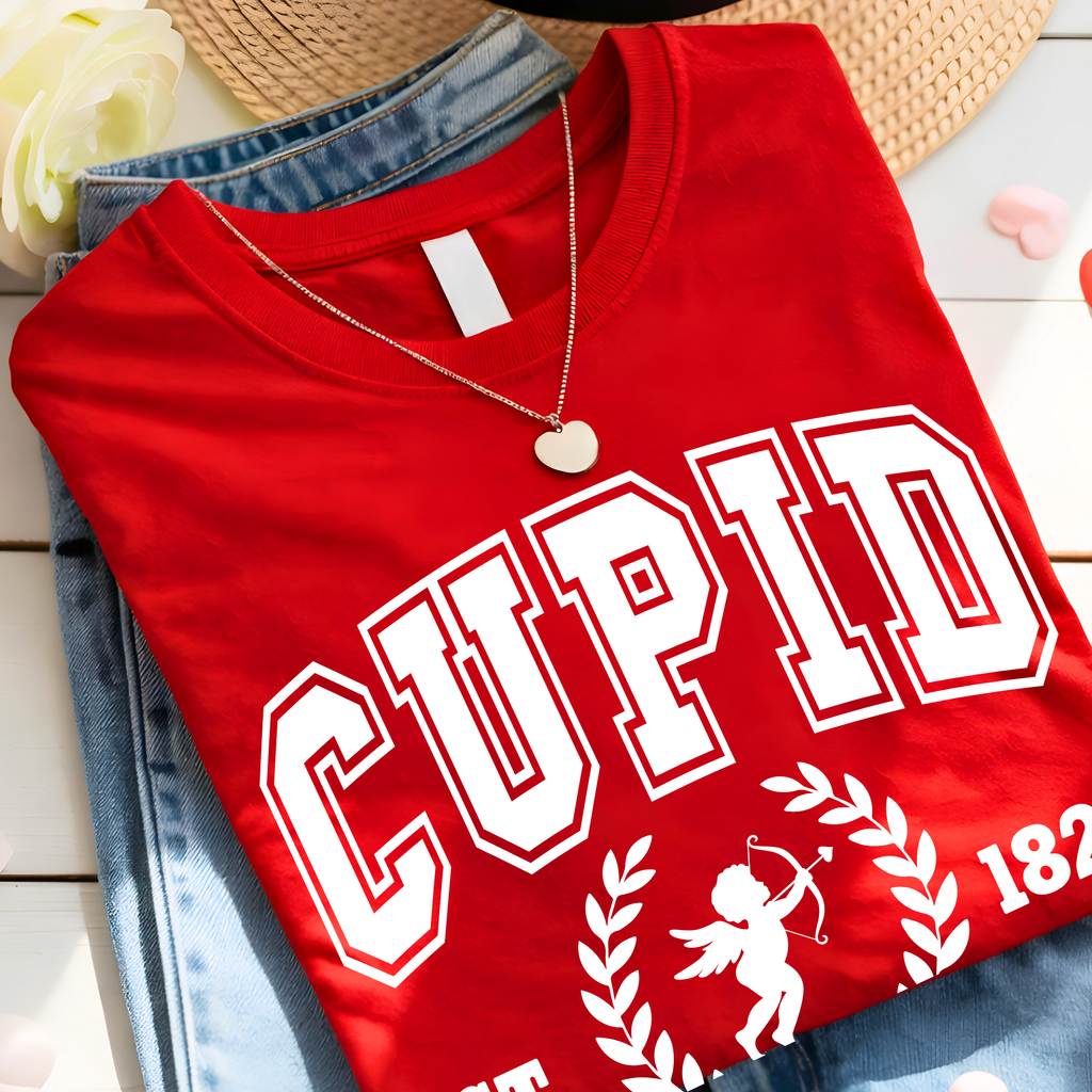 Cupid University Women's Valentine Sweatshirt, Tshirt  and Hoodie