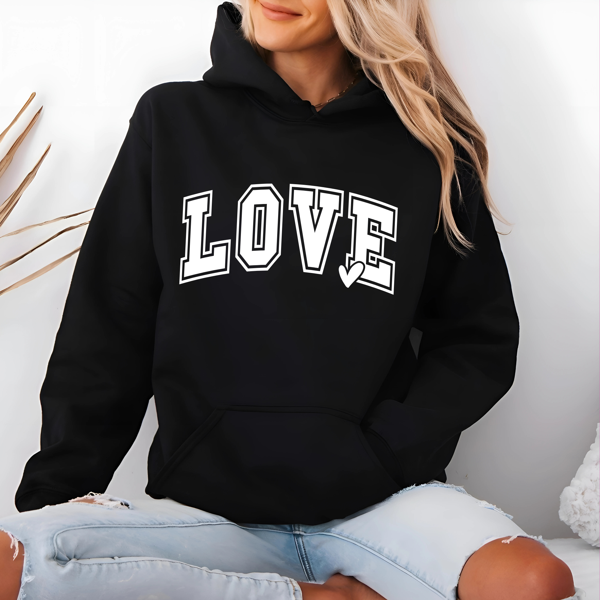 LOVE Graphic T-Shirt, Sweatshirt & Hoodie – Women’s Valentine’s Day Top
