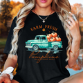 Farm Fresh Pumpkins Sweatshirt – Vintage Truck Fall Crewneck – Thanksgiving Autumn Pullover for Women