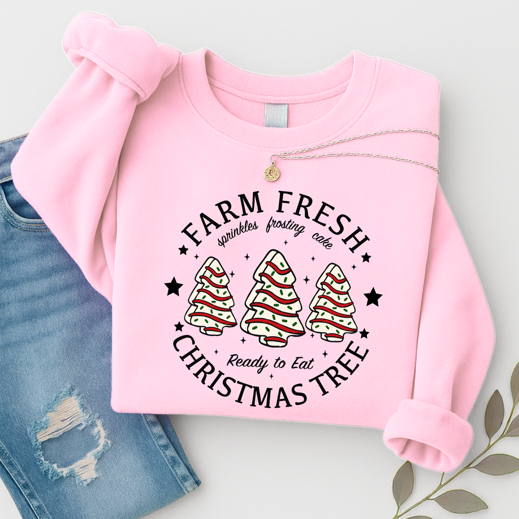 Farm Fresh Christmas Trees Sweatshirt – Women’s Unisex Holiday Pullover