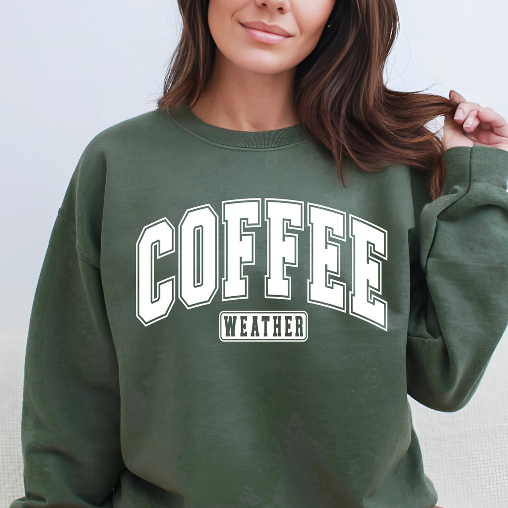 Coffee Weather Sweatshirt – Cozy Fall Crewneck for Coffee Lovers