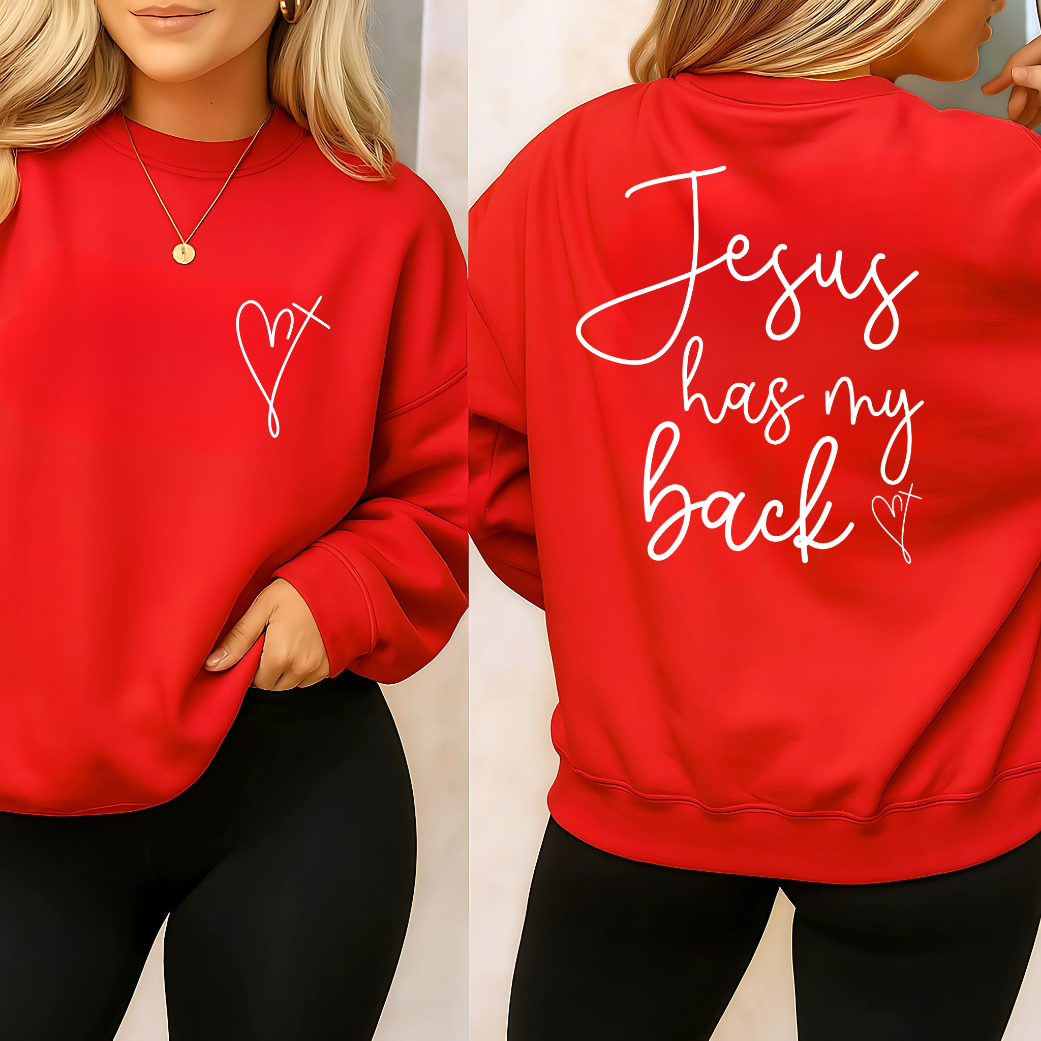 Women's Jesus has my back  Tshirt, Sweatshirt, Hoodie