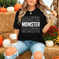 Momster Halloween T-Shirt – Funny Fall Graphic Tee for Women