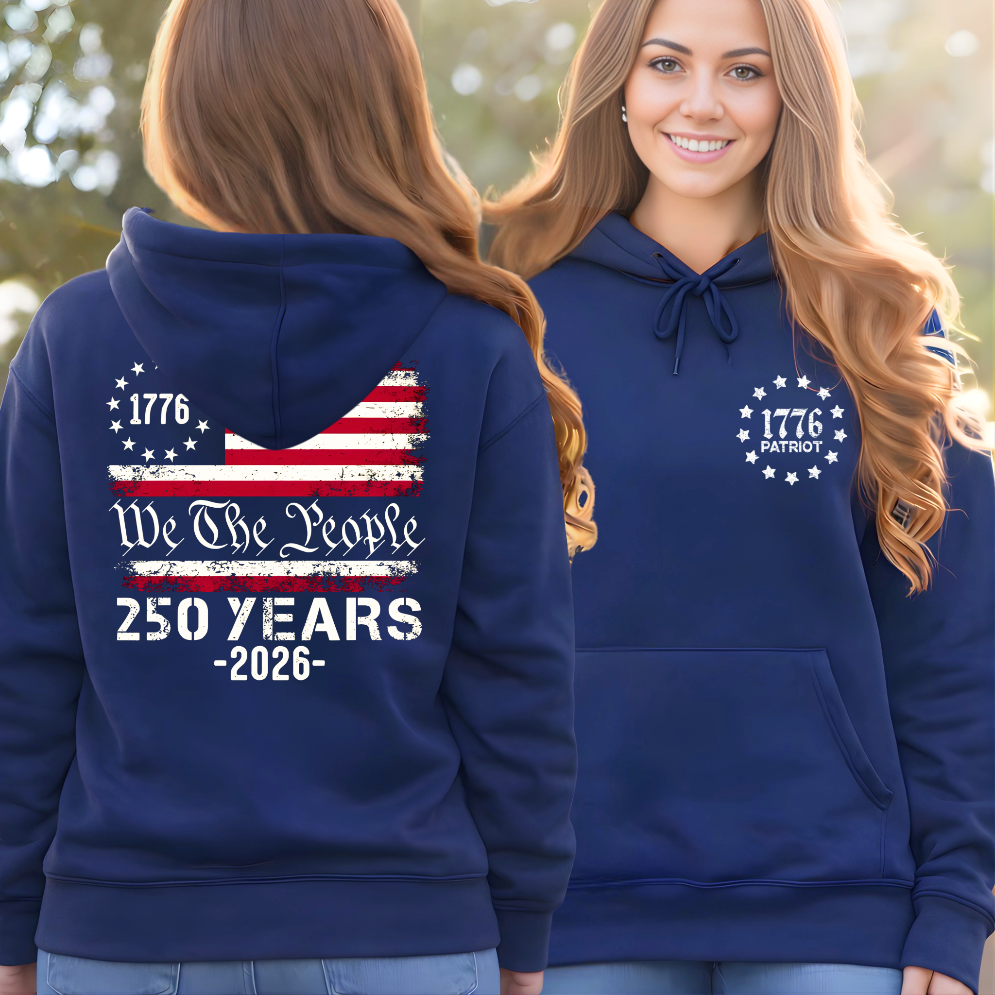 We The People 250 Years Patriotic Shirt for Women