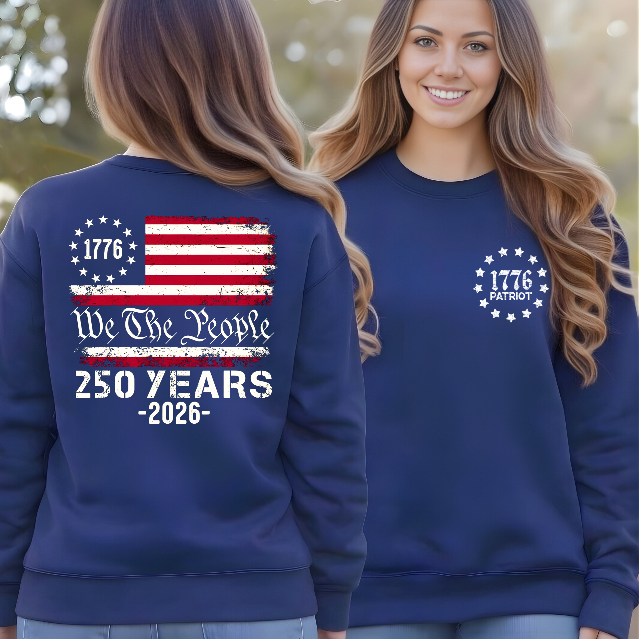 We The People 250 Years Patriotic Shirt for Women