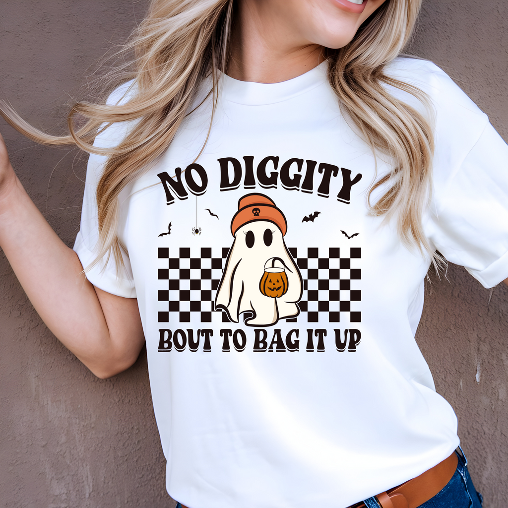 Funny Ghost Halloween T-Shirt – Retro 90s Fall Graphic Tee for Adults