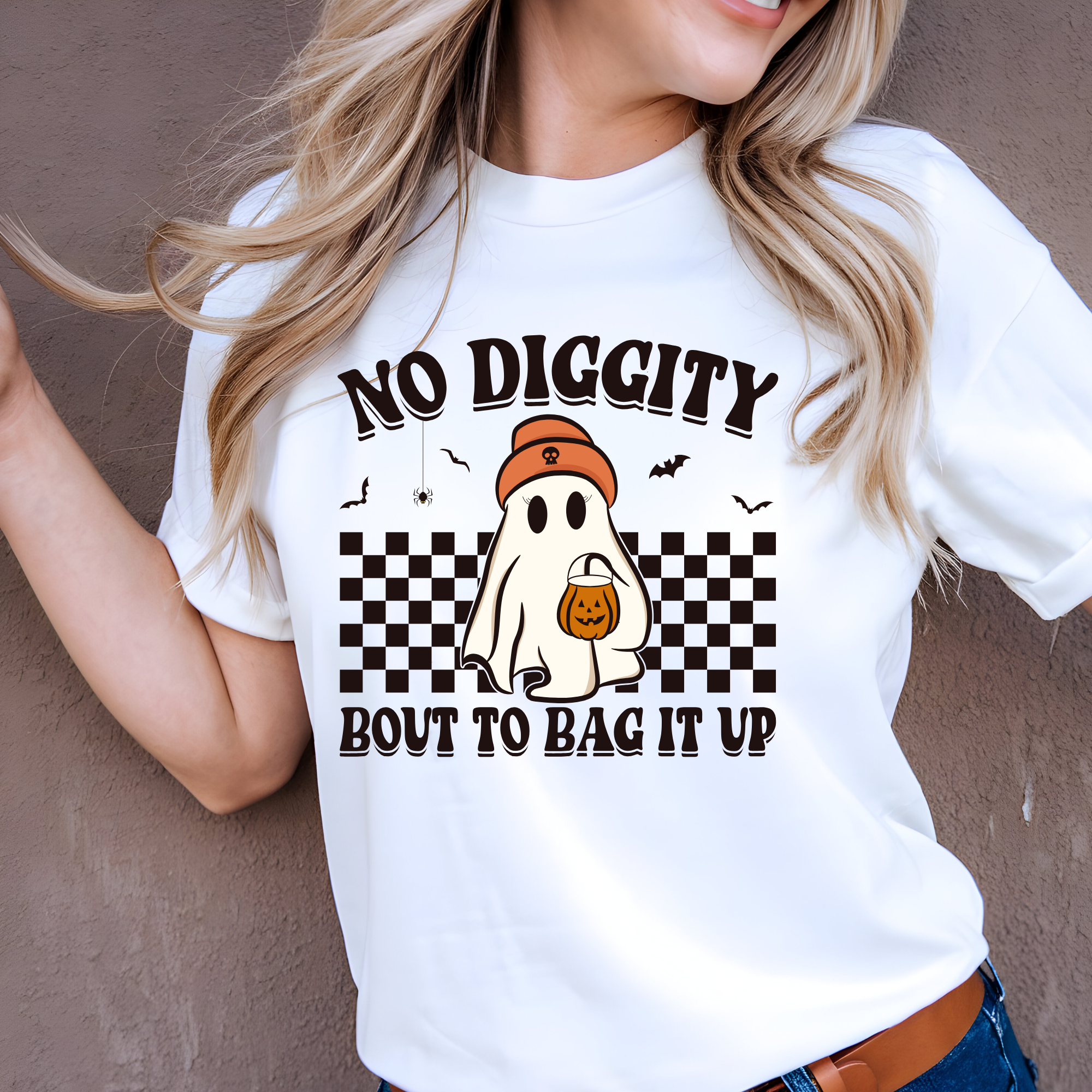 Funny Ghost Halloween T-Shirt – Retro 90s Fall Graphic Tee for Adults