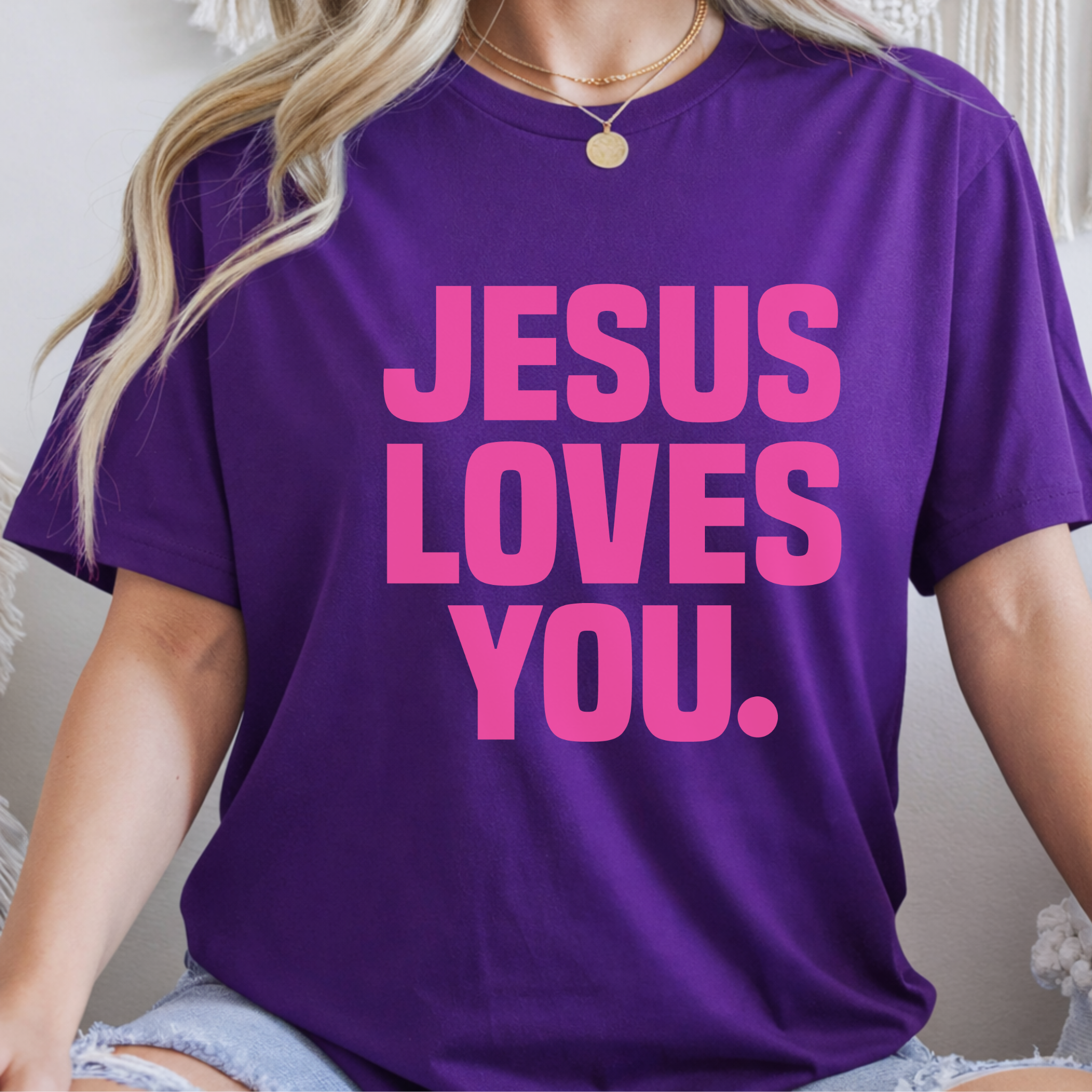 Jesus Loves You Christian Women's shirt