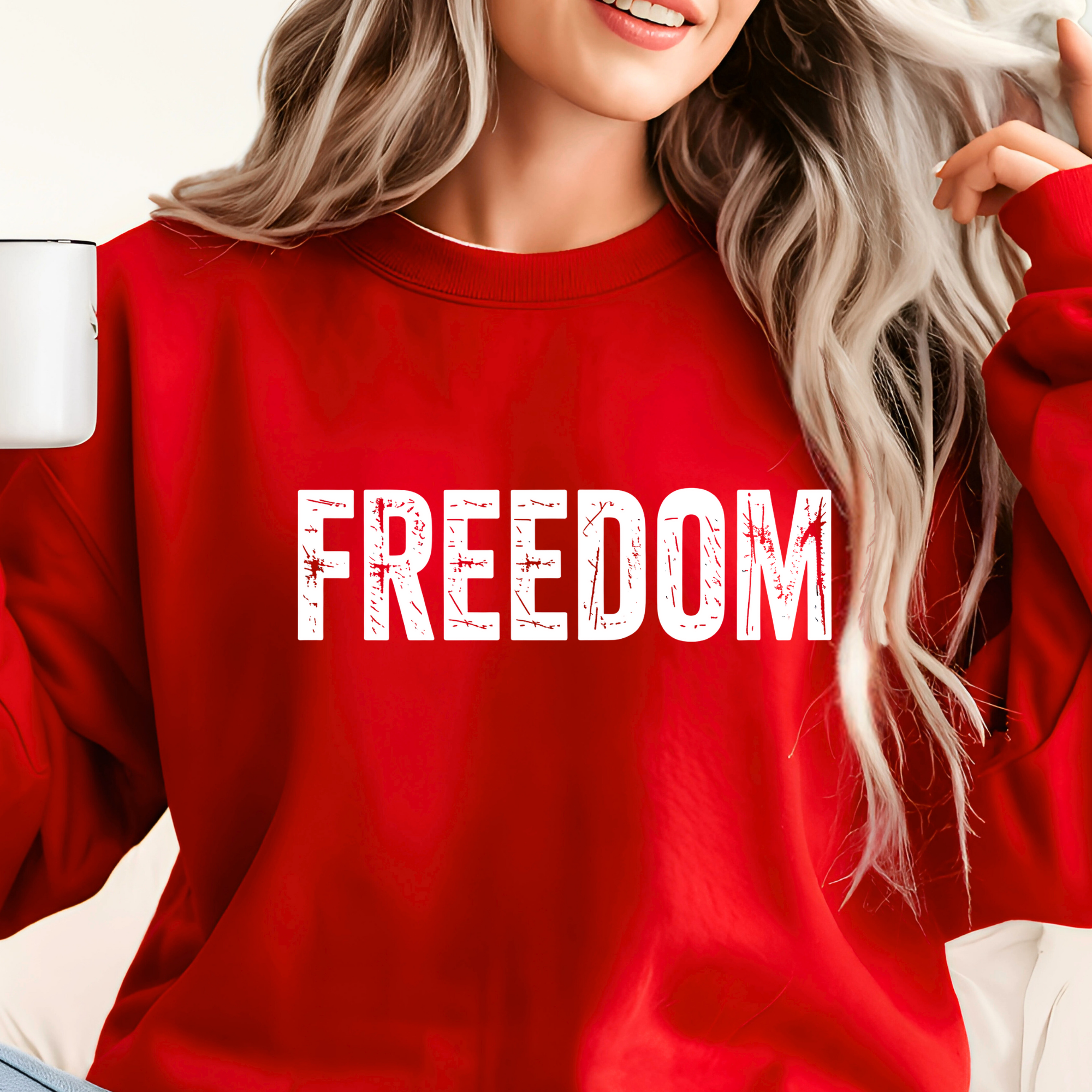Charlie Kirk Freedom Sweatshirt – Memorial Tribute Crewneck