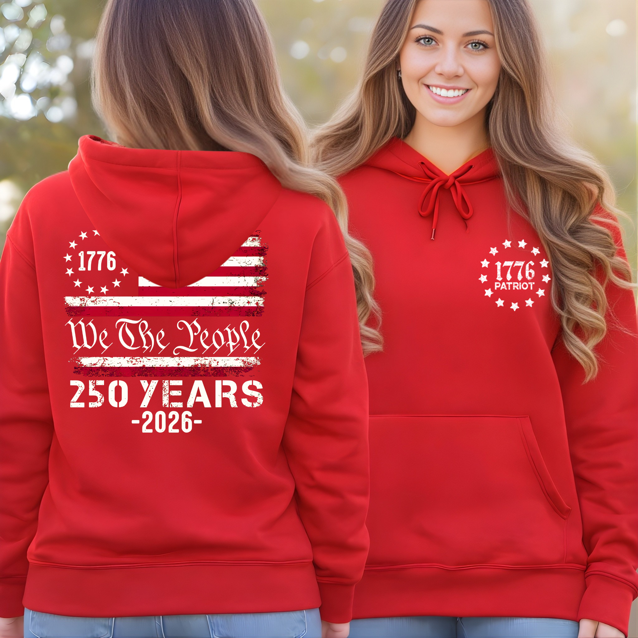 We The People 250 Years Patriotic Shirt for Women