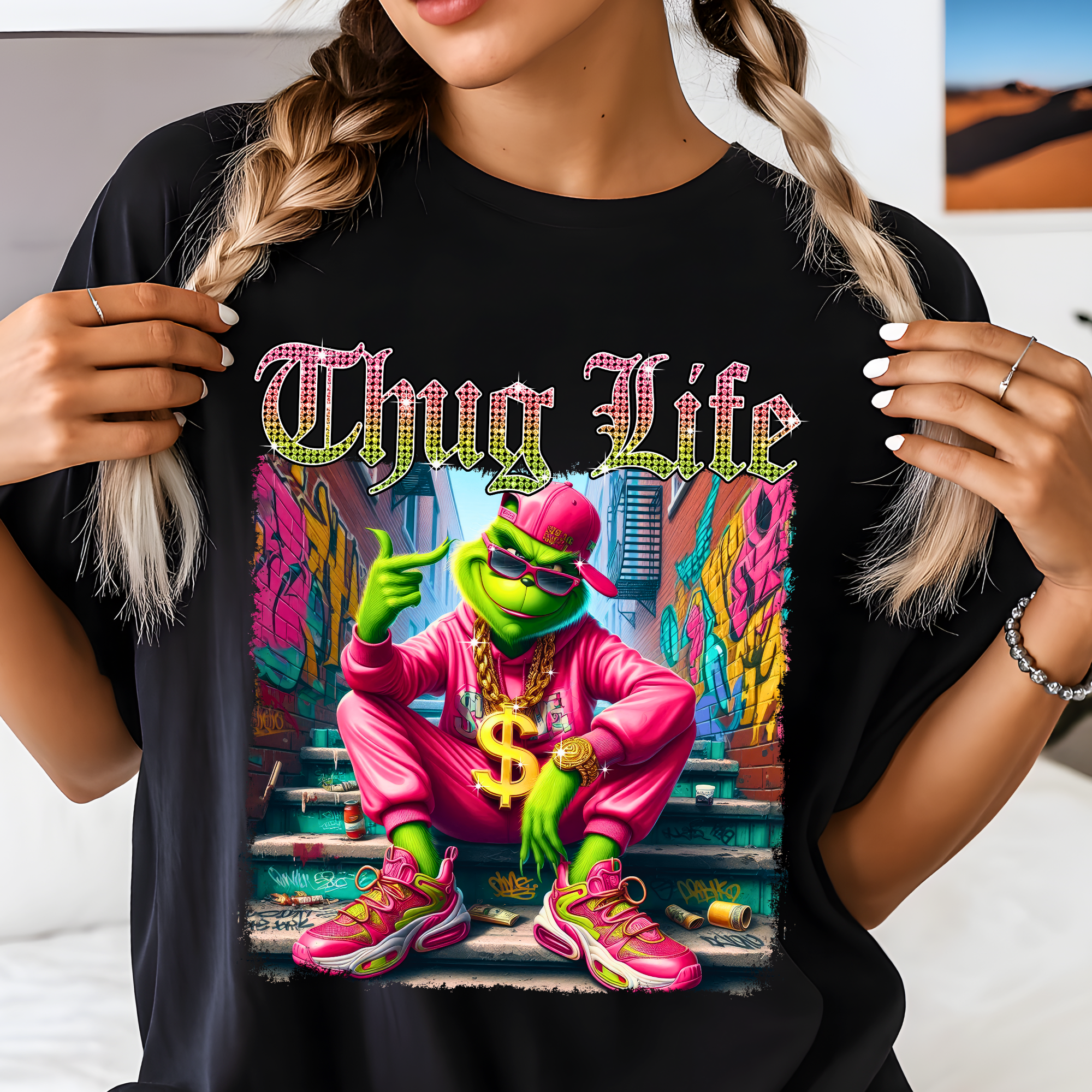 Thug Life Street Style Graphic Tee or Sweatshirt