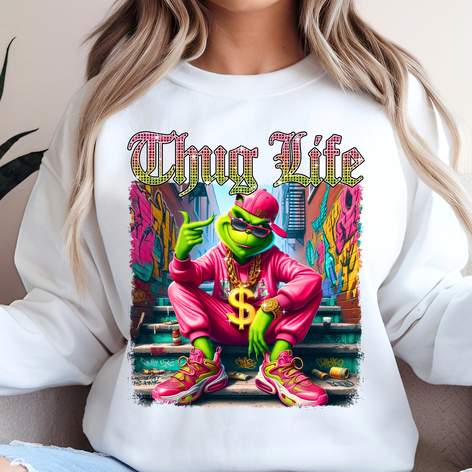 Thug Life Street Style Graphic Tee or Sweatshirt