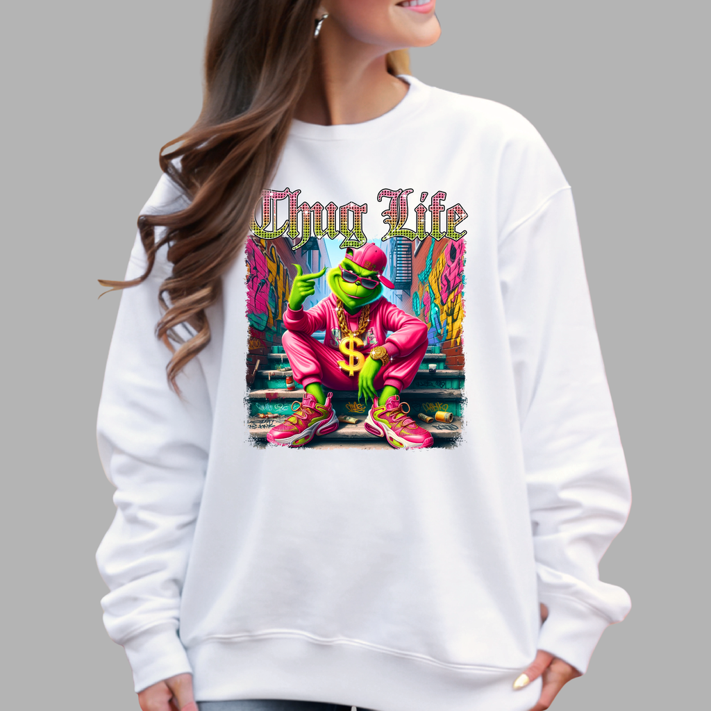 Thug Life Street Style Graphic Tee or Sweatshirt