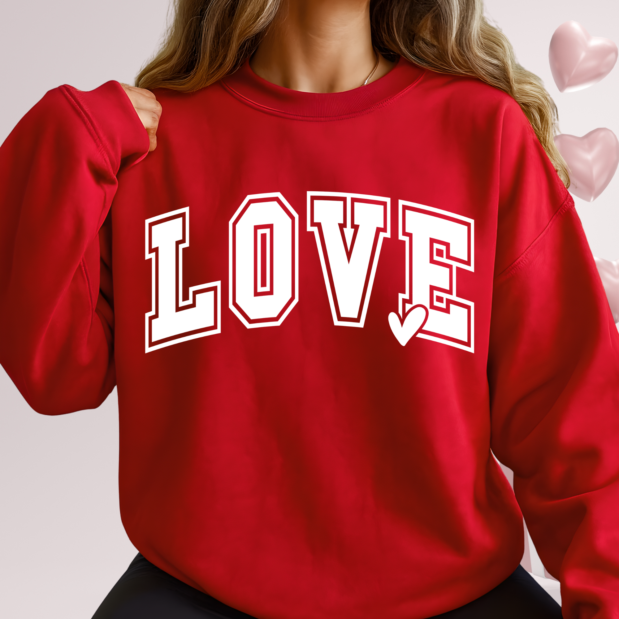 LOVE Graphic T-Shirt, Sweatshirt & Hoodie – Women’s Valentine’s Day Top