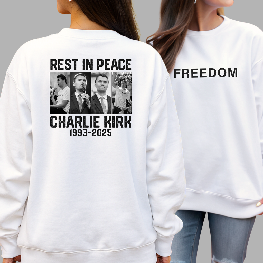 Charlie Kirk Women’s  Freedom T-Shirt | Memorial T-Shirt