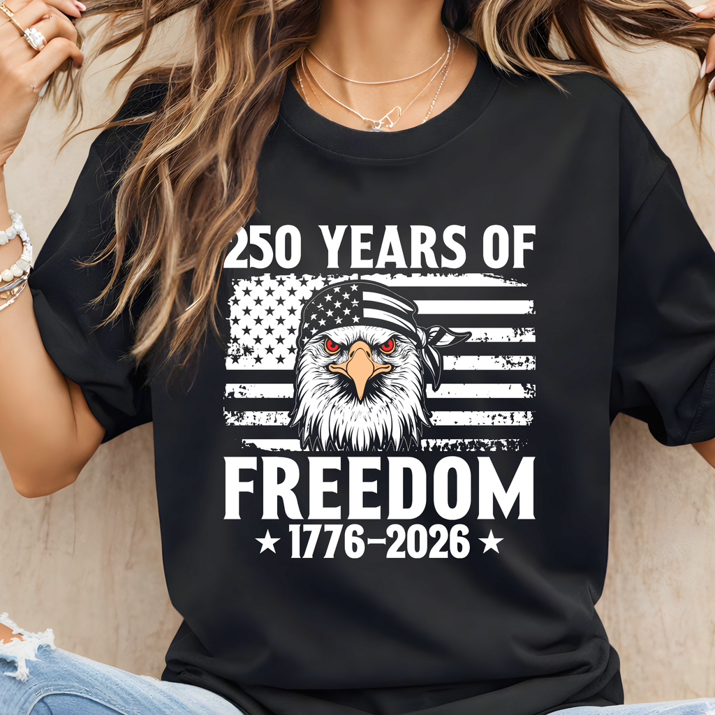 250 Years of Freedom Eagle Tee, Sweatshirt & Hoodie
