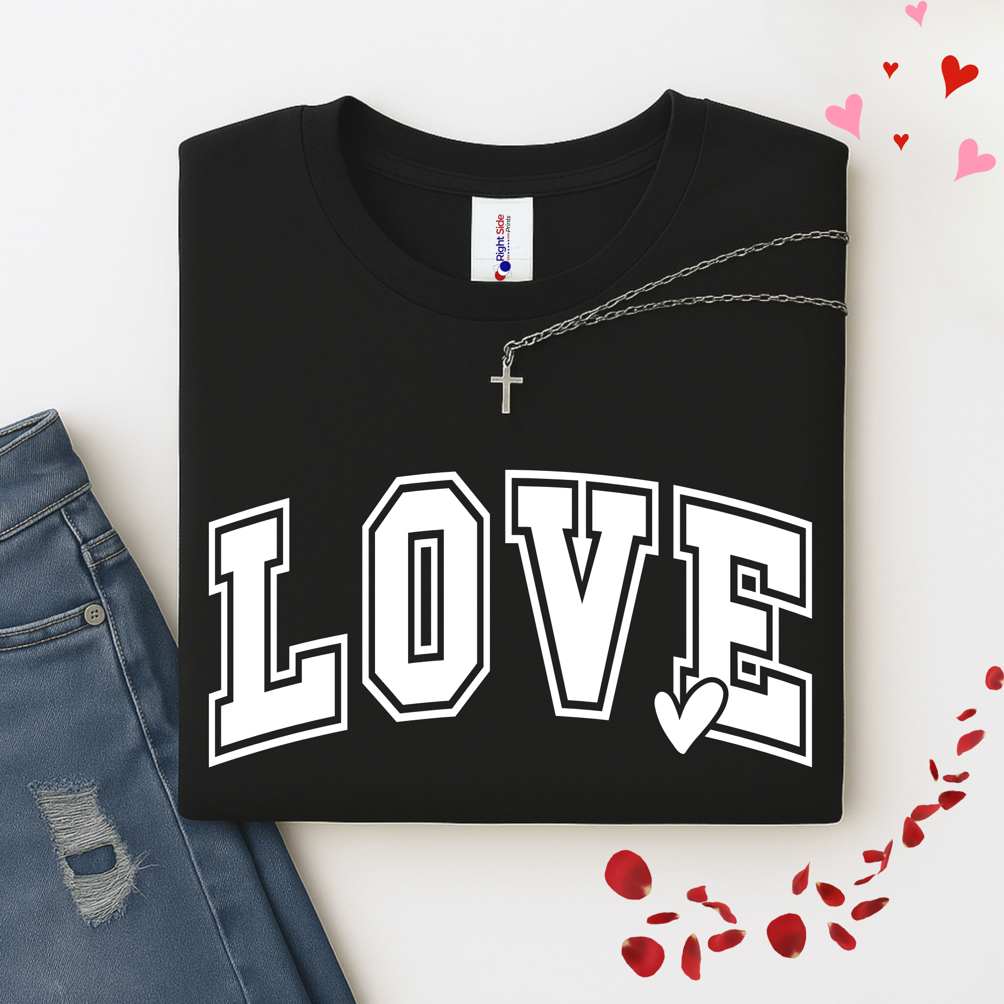 LOVE Graphic T-Shirt, Sweatshirt & Hoodie – Women’s Valentine’s Day Top