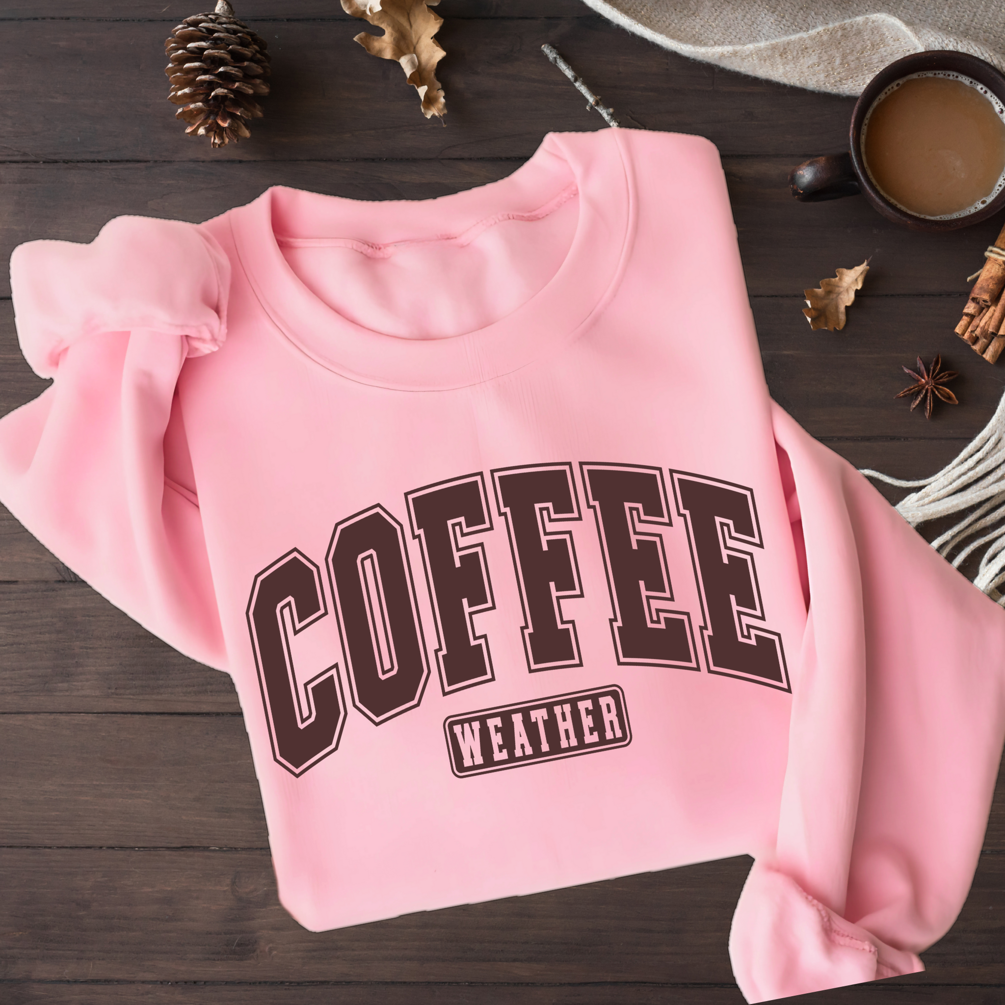 Coffee Weather Sweatshirt – Cozy Fall Crewneck for Coffee Lovers