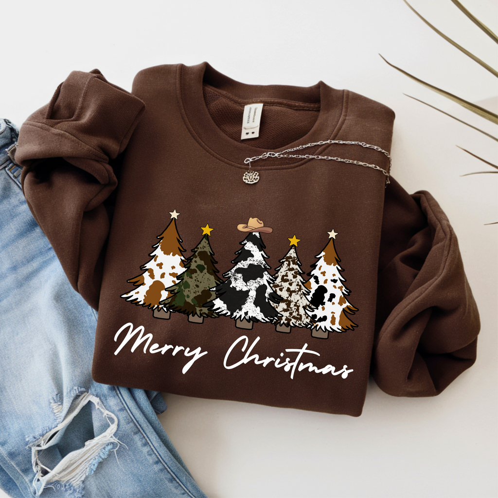 Cow Hide Tree Sweatshirt