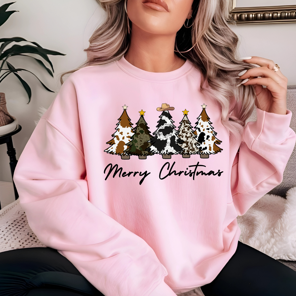 Cow Hide Tree Sweatshirt