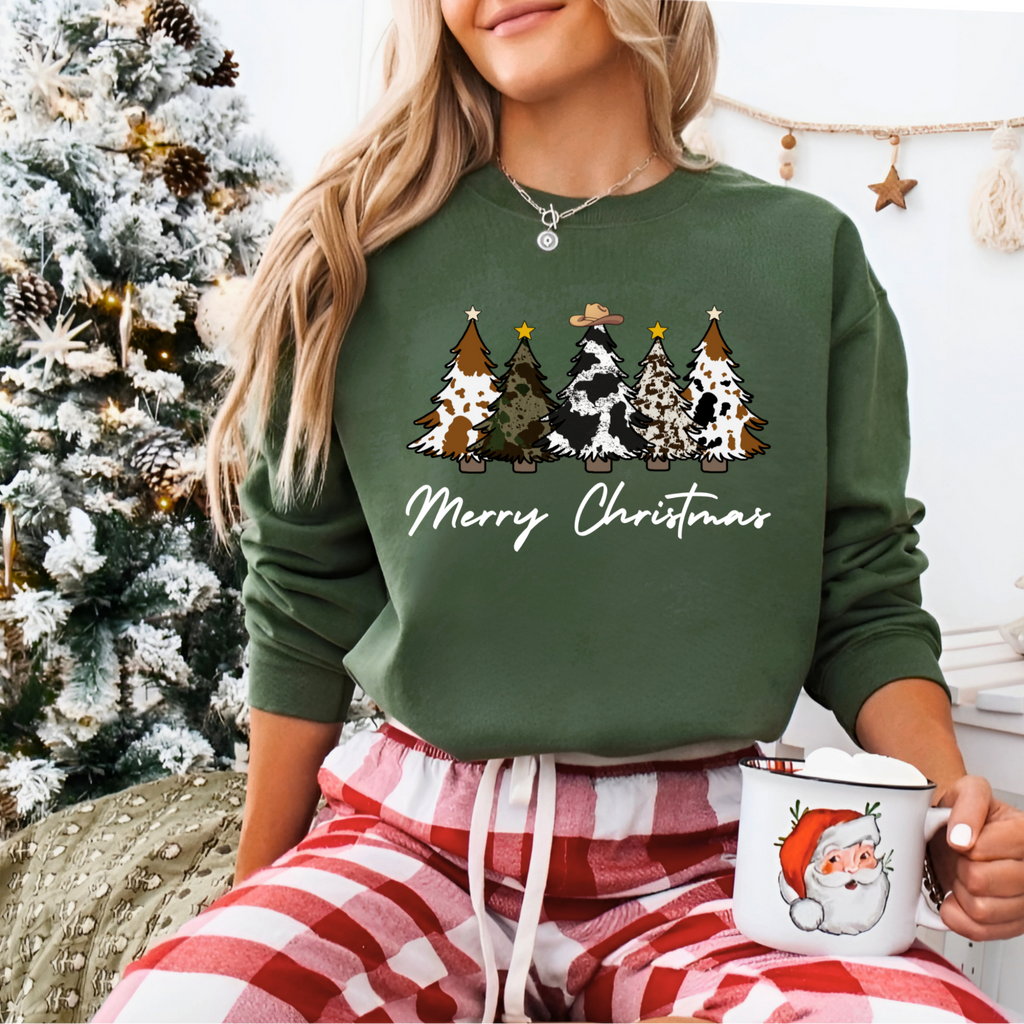 Cow Hide Tree Sweatshirt