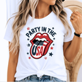 Party in the USA Tee – Patriotic Women's Unisex T-Shirt – 4th of July Graphic Tee