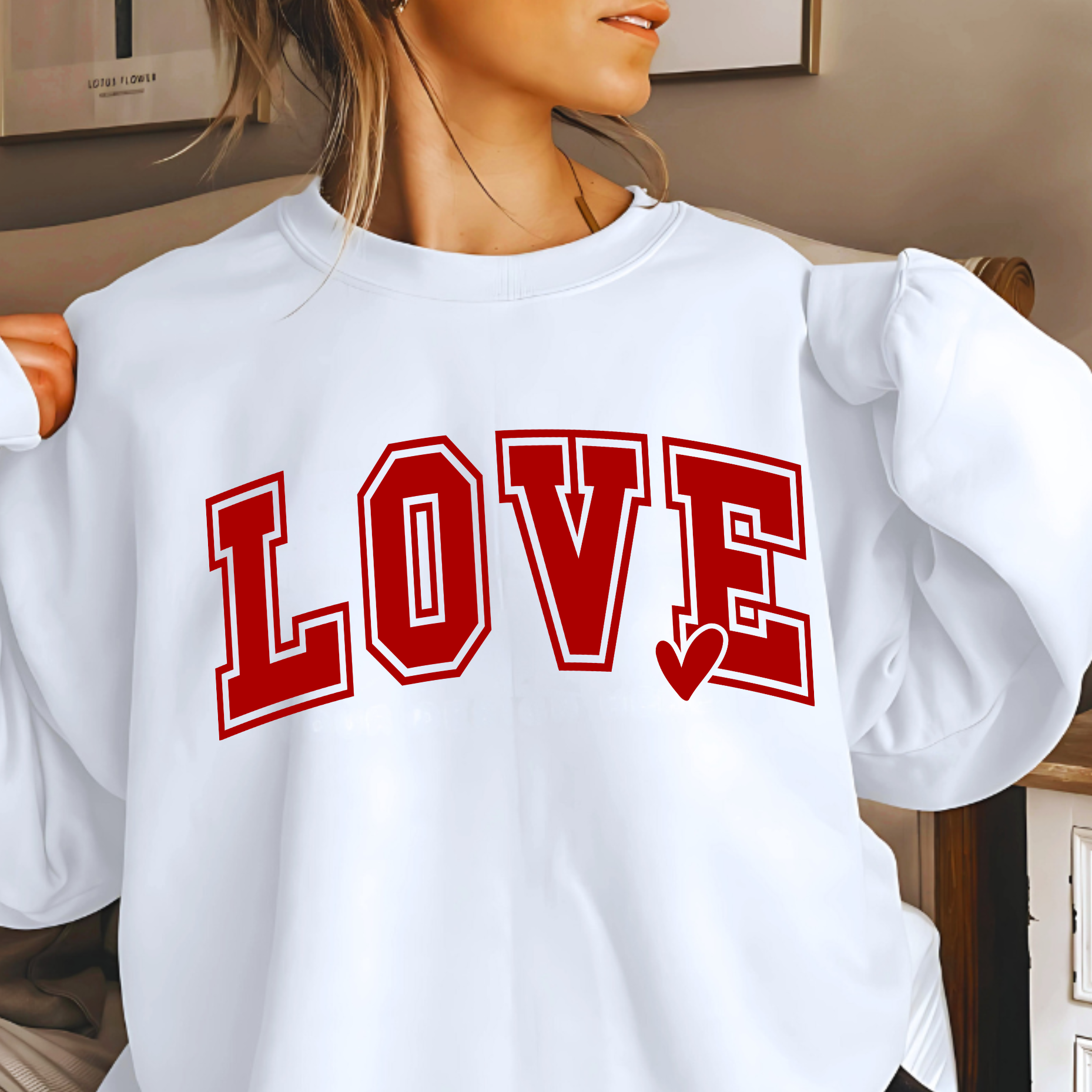 LOVE Graphic T-Shirt, Sweatshirt & Hoodie – Women’s Valentine’s Day Top