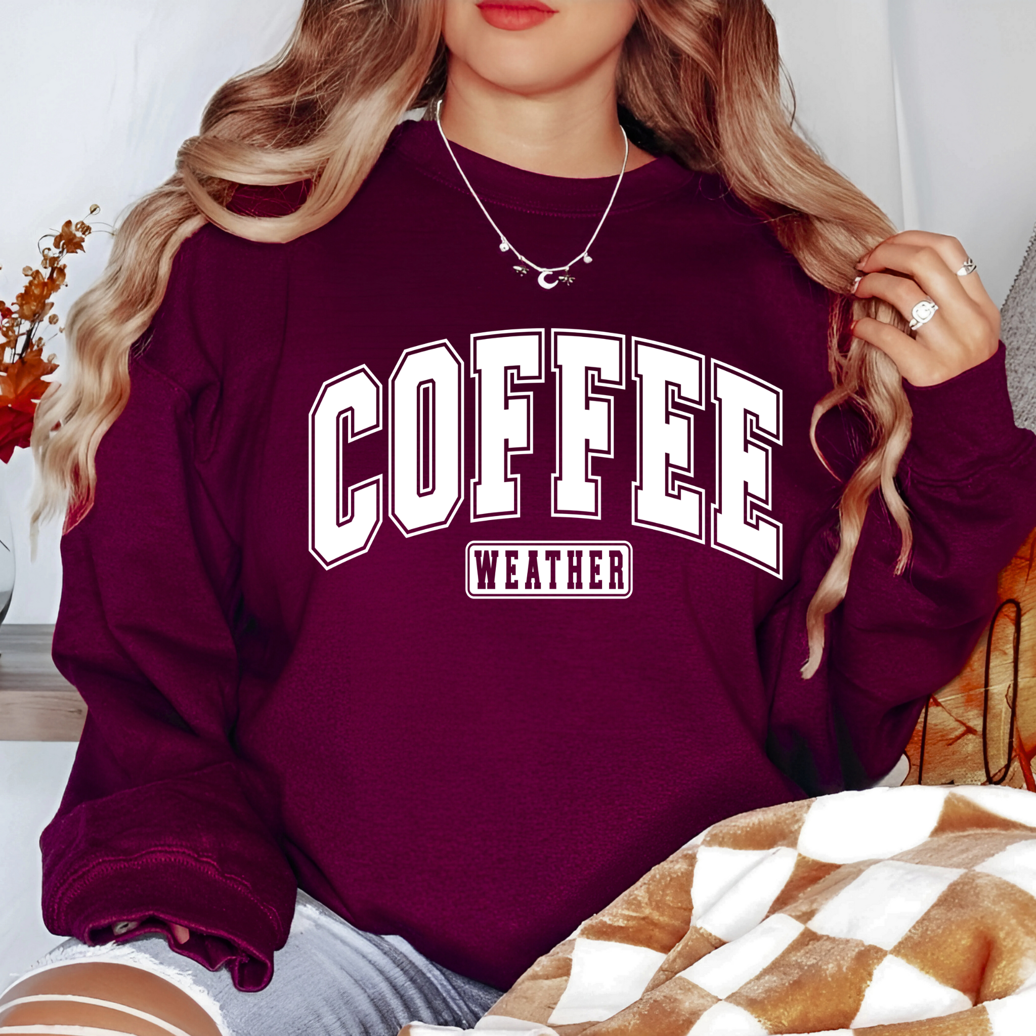 Coffee Weather Sweatshirt – Cozy Fall Crewneck for Coffee Lovers