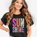 Sun Shine Graphic T-Shirt – Colorful Summer Shirt for Women